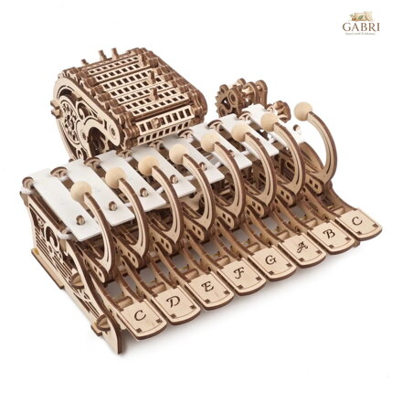 Ugears 3D dřevěné mechanické puzzle Programovatelná celesta