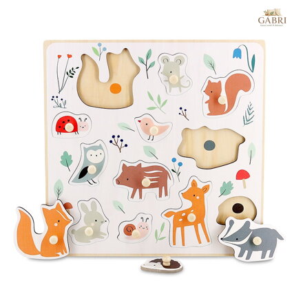 Vilac Lesní zvířátka puzzle s úchytem od Sarah Betz