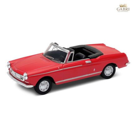 Welly Peugeot 404 1:34 kabriolet červený