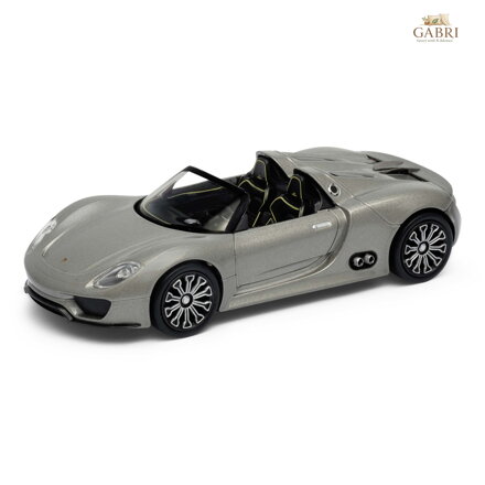 Welly Porsche 918 Spyder (concept) 1:34 stříbrné