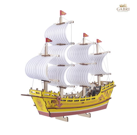 Woodcraft Dřevěné 3D puzzle Obchodní loď