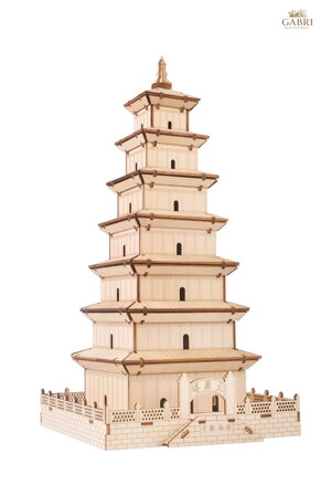 Woodcraft Dřevěné 3D puzzle Velká pagoda divoké husy