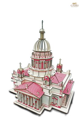 Woodcraft Dřevěné 3D puzzle Issa Kiev's Cathedral