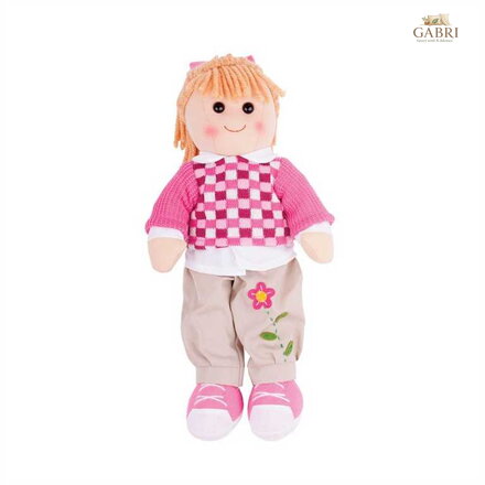 Bigjigs Toys Látková panenka Melanie 38 cm