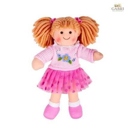 Bigjigs Toys Látková panenka Jasmin 28cm