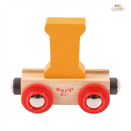 Bigjigs Rail Vagónek dřevěné vláčkodráhy - Písmeno I