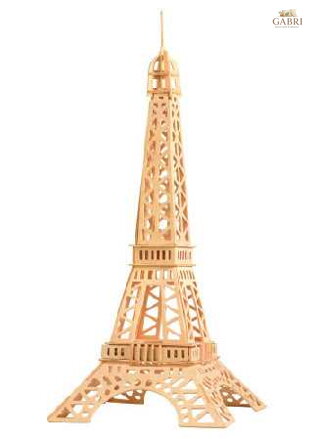 Woodcraft Dřevěné 3D puzzle slavné budovy Eiffelova věž