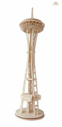 Woodcraft Dřevěné 3D puzzle věž Seattle Tower
