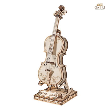 RoboTime 3D dřevěná skládačka Violoncello