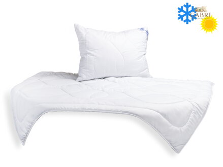 Celoroční SET Luxus Plus, přikrývka 140x200cm 1000g + polštář 70x90cm 900g UNICO zip
