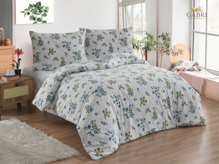 Povlečení francouzské bavlna 240x200,70x90 Olivie blue