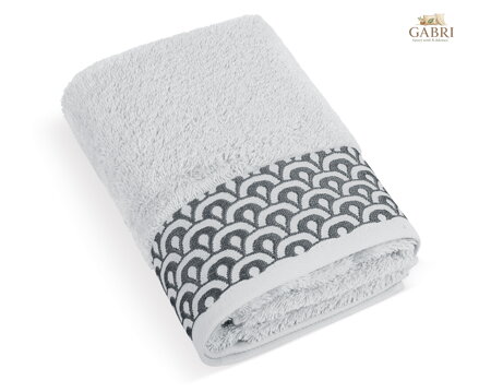Froté ručník Krajka 50x100cm 500g světle šedá