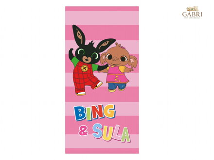Osuška Králíček Bing Playing together 70x140 cm