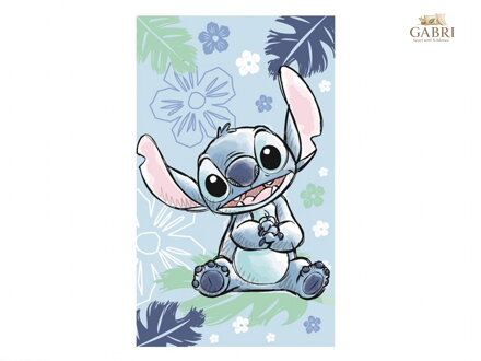 Dětský ručník Lilo a Stitch Ohana blue 30x50 cm