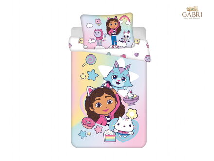 Povlečení do postýlky Gabbys Dollhouse Sugar dream baby 100x135, 40x60 cm
