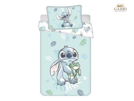 Povlečení do postýlky Lilo and Stitch Frog baby 100x135, 40x60 cm