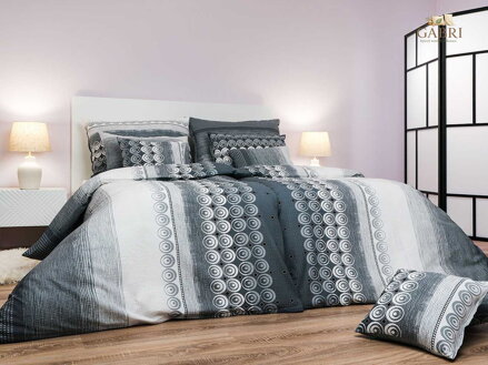 Povlečení krep Sahara šedá 240x220, 2x 70x90 cm II.jakost