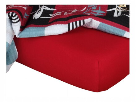 Jersey prostěradlo 60x120x10 vínové II.jakost