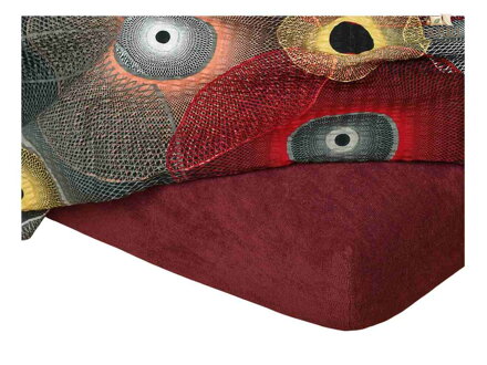 Froté prostěradlo 60x120x10 cm bordó II.jakost