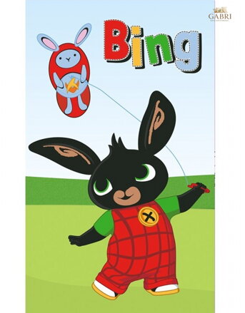 Carbotex Dětský ručník Zajíček Bing Pouštění draka 30x50 cm