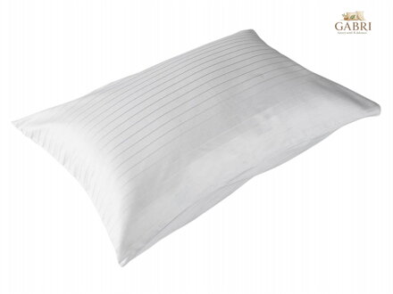 Povlak na polštář atlas grádl Polycotton bílý pruh