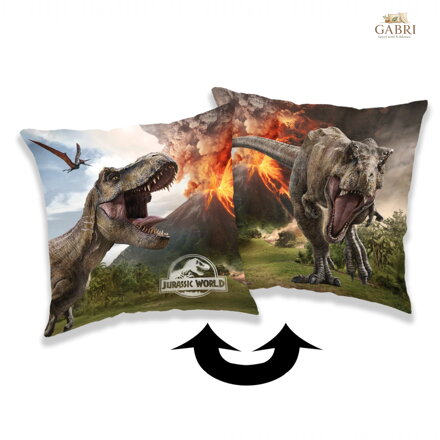 Jerry Fabrics Polštářek Jurský svět Volcano 40x40 cm