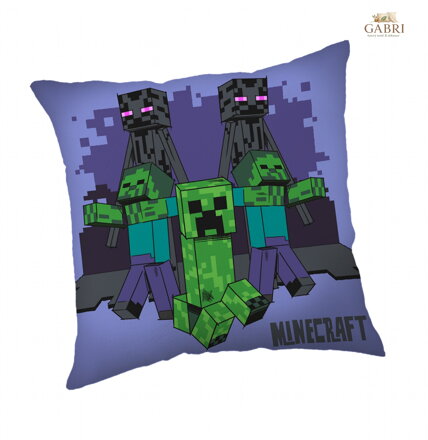 Jerry Fabrics Polštářek Minecraft Mobs coming for you 40x40 cm