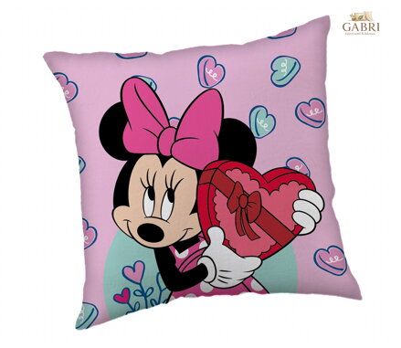 Jerry Fabrics Polštářek Minnie Purple 40x40 cm