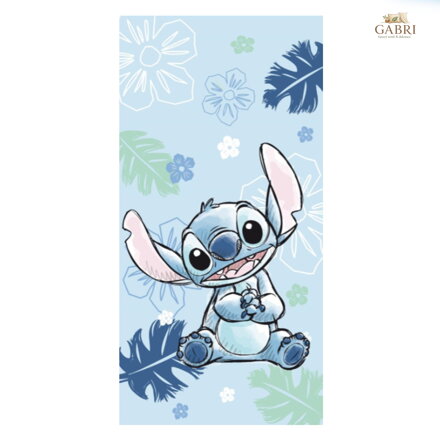 Jerry Fabrics Osuška Lilo a Stitch Ohana blue 70x140 cm