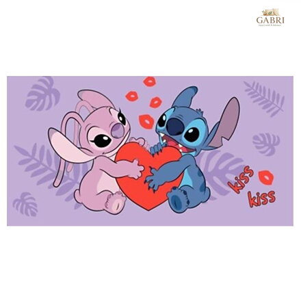 Jerry Fabrics Osuška Lilo a Stitch Kiss 70x140 cm