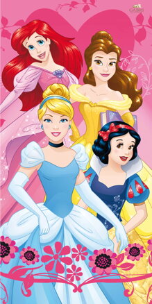 Jerry Fabrics Osuška Princess Heart 70x140 cm