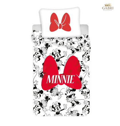 Jerry Fabrics Povlečení Minnie red bow 140x200, 70x90 cm