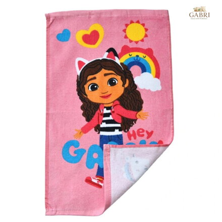 Carbotex Dětský ručník Gábinin kouzelný domek Ahoj Gábi 30x50 cm
