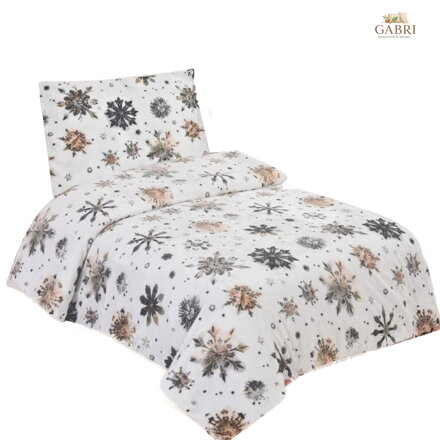 Jahu Povlečení mikroflanel Nord flake 140x200, 70x90 cm