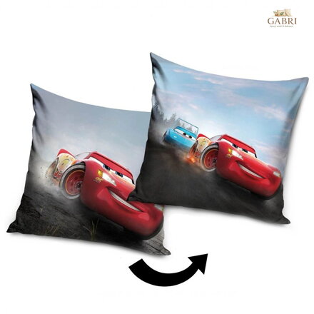 Carbotex Povlak na polštářek Cars Závod Piston Cup 40x40 cm