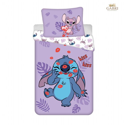 Jerry Fabrics Povlečení Lilo a Stitch Kiss 140x200, 70x90 cm