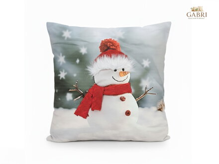 Forbyt Vánoční povlak Sněhulák 3D CYHA7373M 40x40 cm