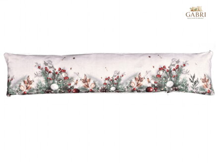 Vánoční svítící dekorace okenní polštář Cesmína CYH6024GC 20x85 cm