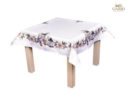 Vánoční ubrus Skřítek s lucernou CYH6060C 85x85 cm