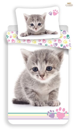 Jerry Fabrics Povlečení fototisk Kitten colour 140x200, 70x90 cm