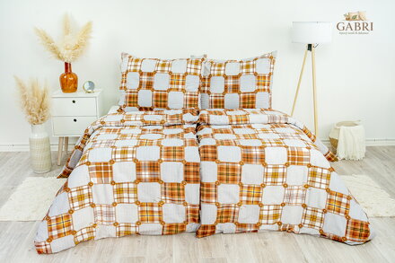 Ložní povlečení krepové Stanex knoflíky (LS123), 140 x 220 + 90 x 70, Knoflíkové