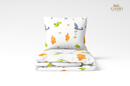 Dětské ložní povlečení krepové Stanex dinosauři (LS410), 135 x 90 + 40 x 60, Zip