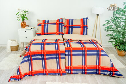 Ložní povlečení bavlněné Stanex Cambridge (LS172), 140 x 200 + 90 x 70, Knoflíkové