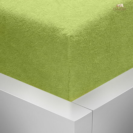 Froté napínací prostěradlo Stanex - zelené jablko, 200 x 220