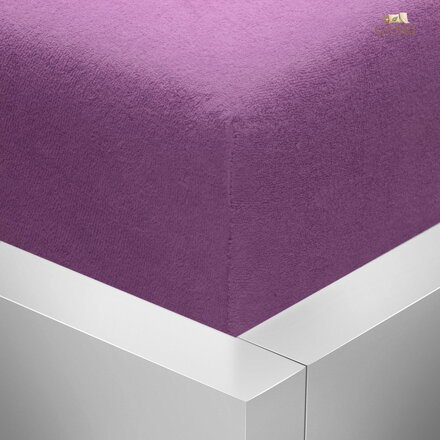 Froté napínací prostěradlo Stanex - fialové, 90 x 200