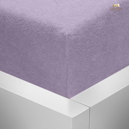 Froté napínací prostěradlo Stanex - světle fialové, 200 x 220