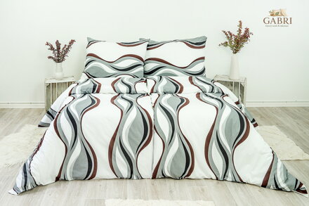 Ložní povlečení bavlněné Stanex vlny (LS124), 140 x 220 + 90 x 70, Knoflíkové
