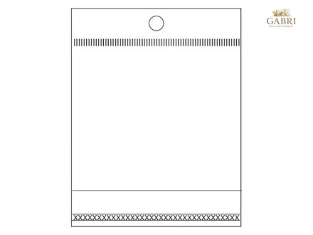 PP sáček s lepicí klopou a závěsem 7x9 cm