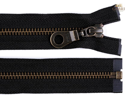 Staromosazný zip YKK No 5 délka 65 cm bundový
