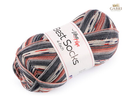 Pletací příze Best Socks samovzorovací / ponožkovka 100 g